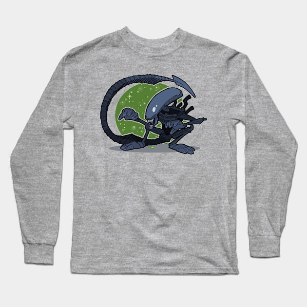 Xenomorph Long Sleeve T-Shirt by RichCameron